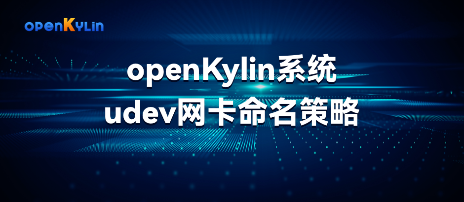 【干货分享】openKylin系统上udev网卡命名策略